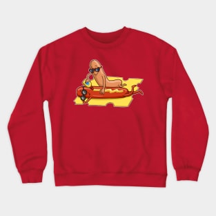 Cover Up Nicely | Hot Dogs, Mustard & Cheese Crewneck Sweatshirt